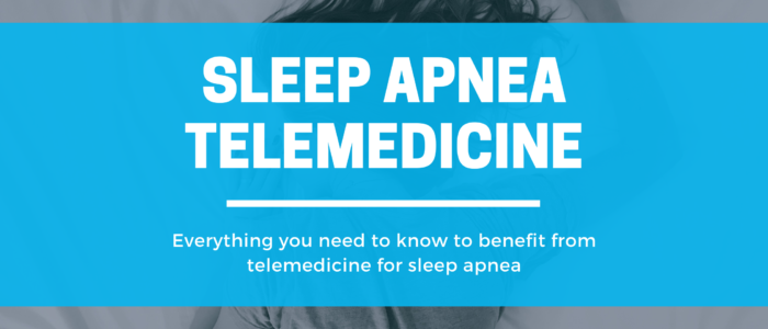 Graphic that says Sleep apnea telemedicine